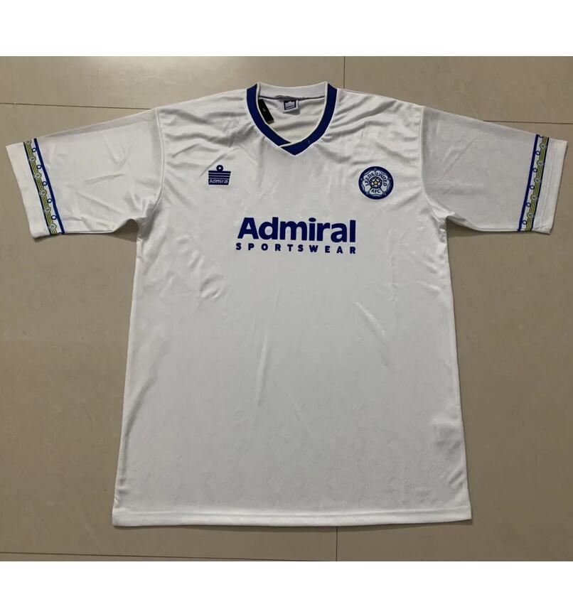 1992-93 Leeds United Retro Home White Soccer Jersey Shirt